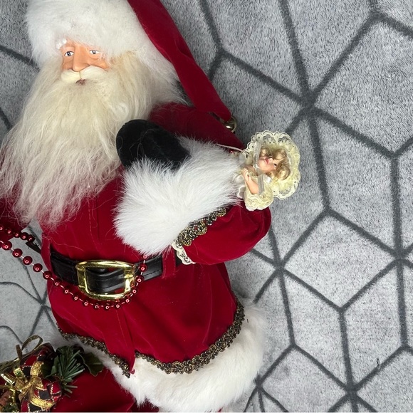 2ft Vintage Standing Santa with Toy Sack - Picture 8 of 9